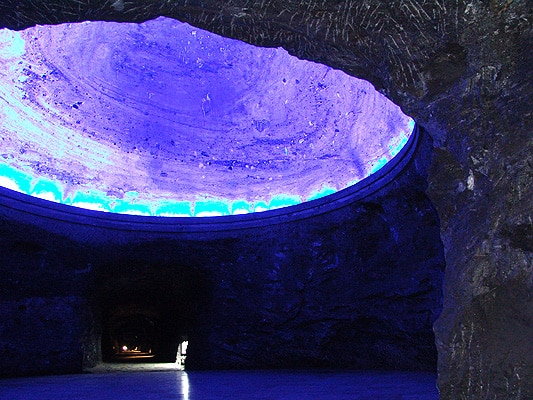 Photo of the salt dome at the salt cathedral of Bogotá.
