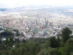 Photo of Bogotá from a distance.