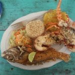 Photo of a fish plate in Cartagena, Colombia