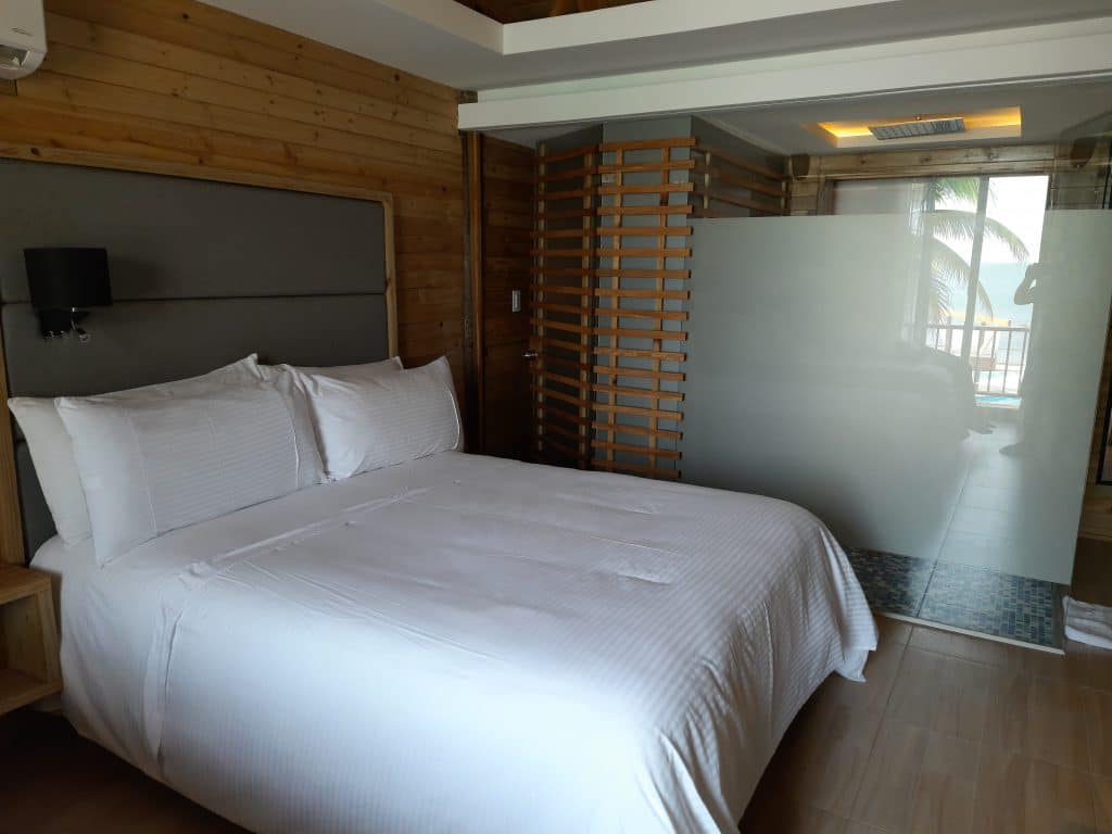 Photo of a bed in the room at Hotel Isla del Encanto Resort in Barú.